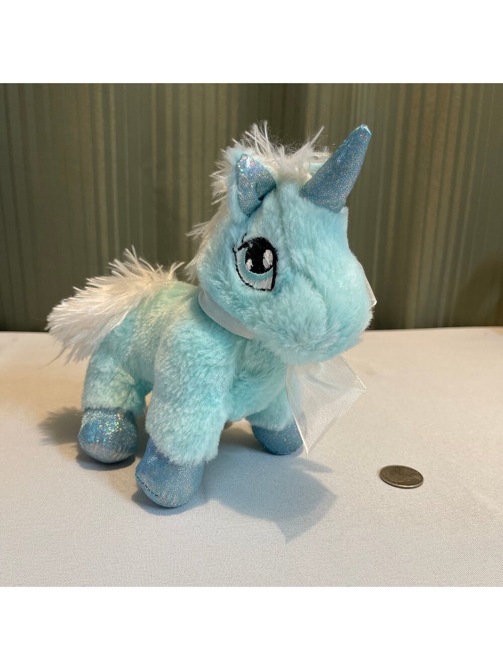 Dan Dee Collector's Choice Aqua Blue Plush Unicorn Stuffed Animal